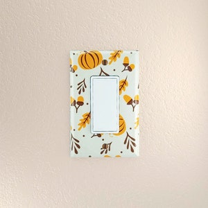 Holiday Light Switch Covers, Wall plates, Switch plates, Fall Home Decor, Holiday Decor, Pumpkin Home Decor, Decorative Switch Plates