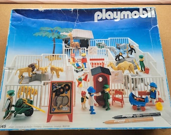 VTG プレイモービル 3145 動物園、動物、箱入り、1992年、ドイツ