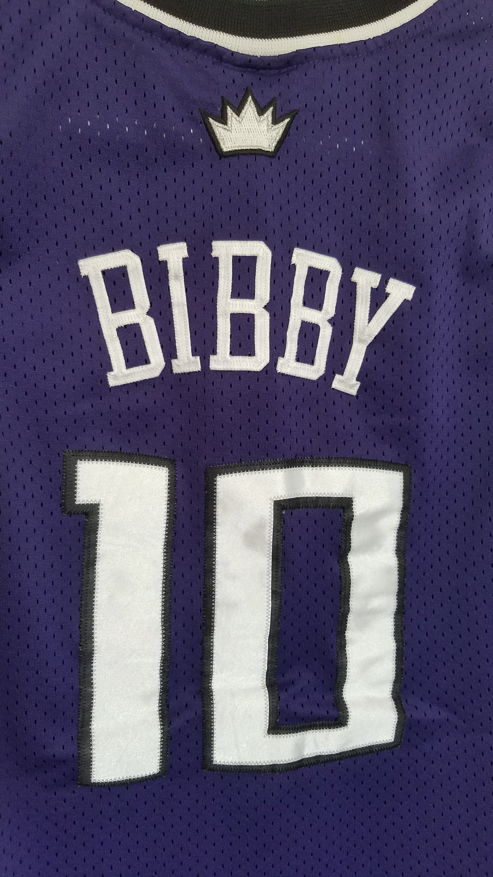 100% Authentic Mike Bibby Vintage Adidas Kings Jersey Size S Mens