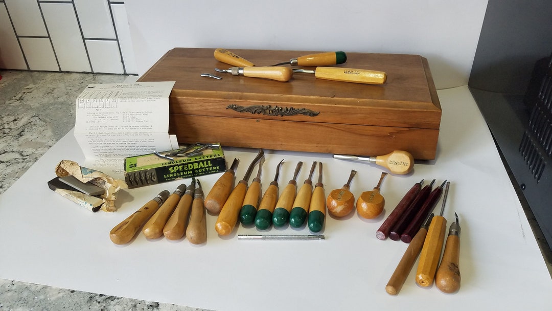 Wood Carving Tools / Millers Falls / H Taylor / LC West Germany