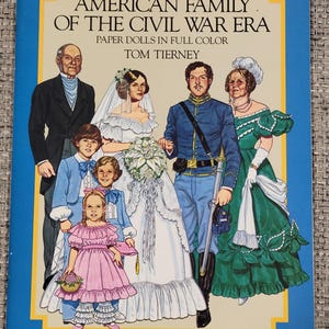 SIE WÄHLEN Vintage Papierpuppen Bücher & Sets • Die Schöne und das Biest 1991 • Dolly Dingle • Tom Tierney • Lettie Lane • Peck-Gandre Kollektion Civil War Family