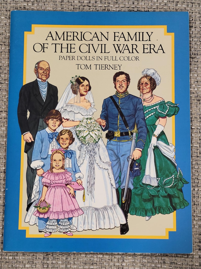 SIE WÄHLEN Vintage Papierpuppen Bücher & Sets • Die Schöne und das Biest 1991 • Dolly Dingle • Tom Tierney • Lettie Lane • Peck-Gandre Kollektion Civil War Family