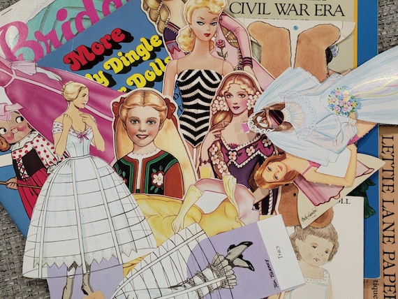 YOU PICK Vintage Paper Dolls Books & Sets • Beauty and the Beast 1991 • Dolly Dingle • Tom Tierney • Lettie Lane • Peck-Gandre Collection