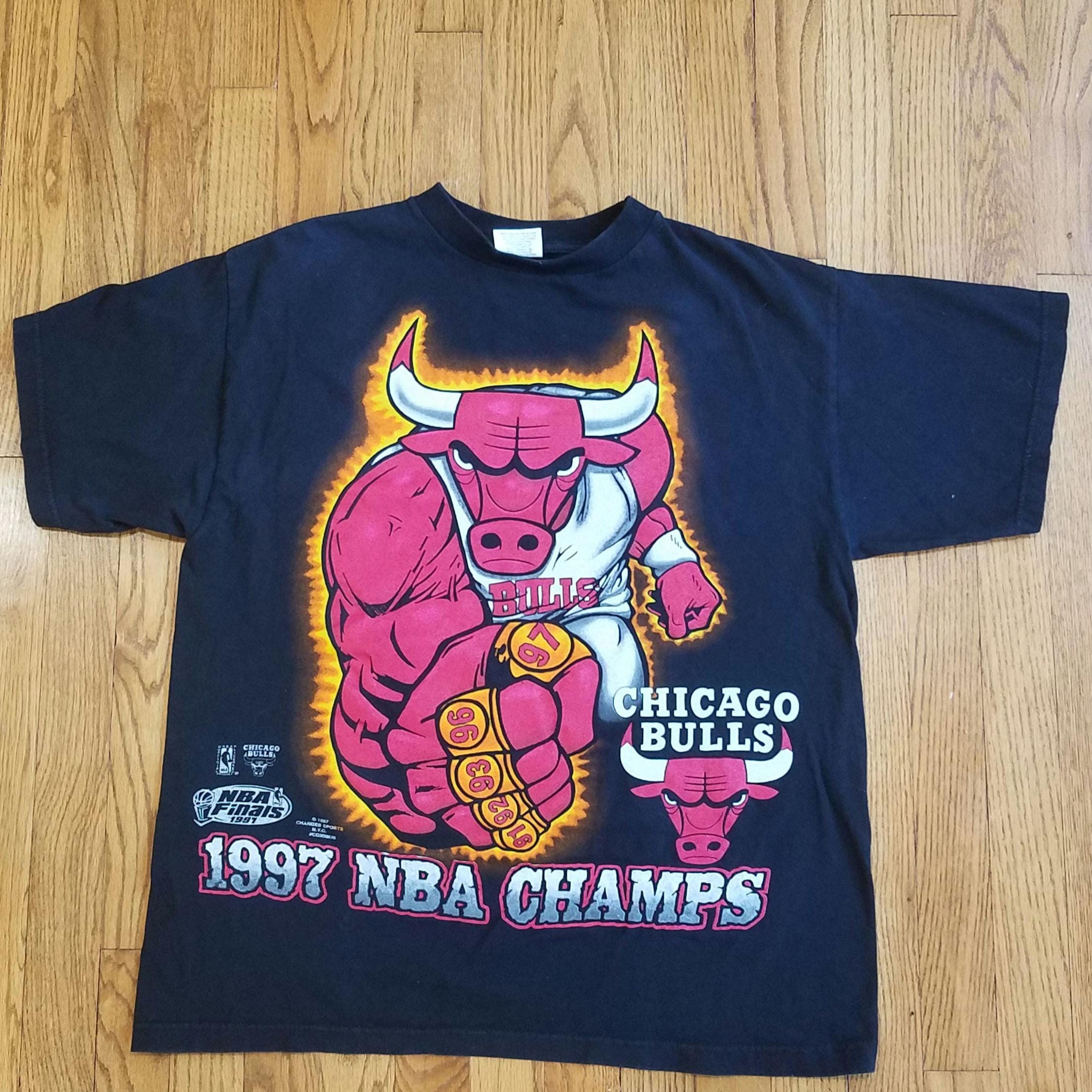 NBA シカゴブルズ 1997ファイナルチャンピオン Tシャツ　ヴィンテージ ヴィンテージ 1997年 伝説のNBAシカゴ・ブルズ ファイナルチャンピオン