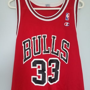 Vintage Champion Scottie Pippen Jersey Chicago Bulls 33 Nba Vtg