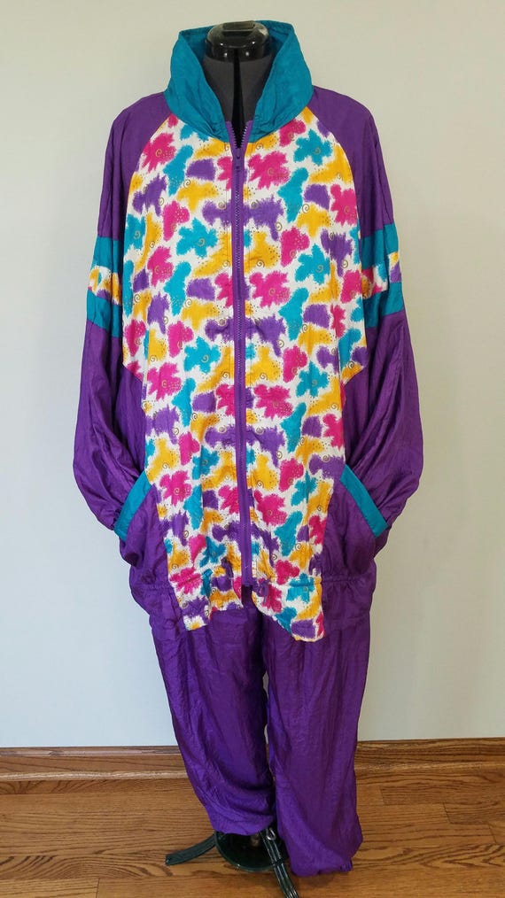 Vintage 80s 90s Active Elements Jogging Suit 2 Pi… - image 3