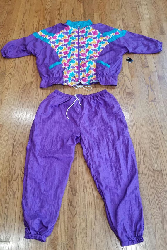 Vintage 80s 90s Active Elements Jogging Suit 2 Pi… - image 2