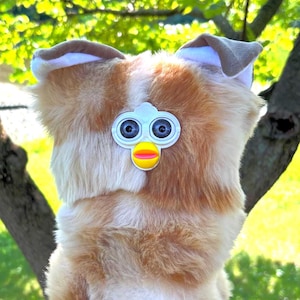Long Furby XL - 3 Feet long, extra thick, plush long furby with ears, extra cursed