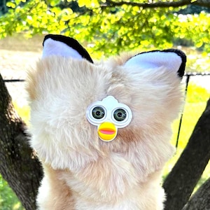 Long Furby XL - 3 Feet long, extra thick, plush long furby with ears, extra cursed