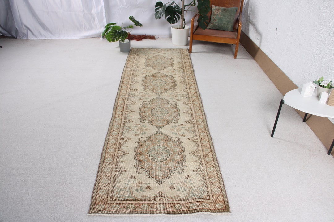 Vintage Rug Turkish Runner Rugs Anatolian for Corridor 2.8x9.4 Etsy