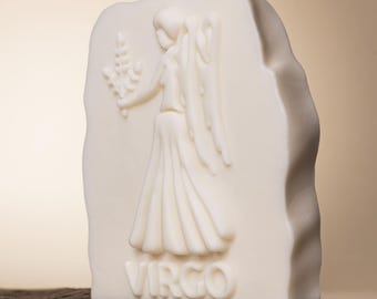 Virgo  Zodiac Candle in a Gft Box, Virgo Birthday Gift , Handmade Zodiac Candle, Astrology Gift for Virgo , Handmade soy Sculptural Candle