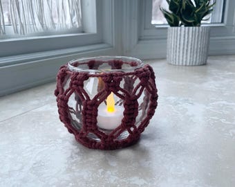 Macrame Candle Holder