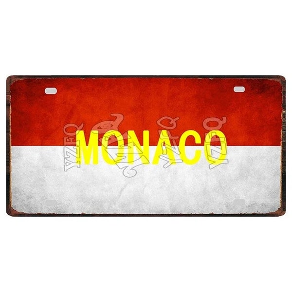 Monaco Kennzeichen USA Car Number Plate