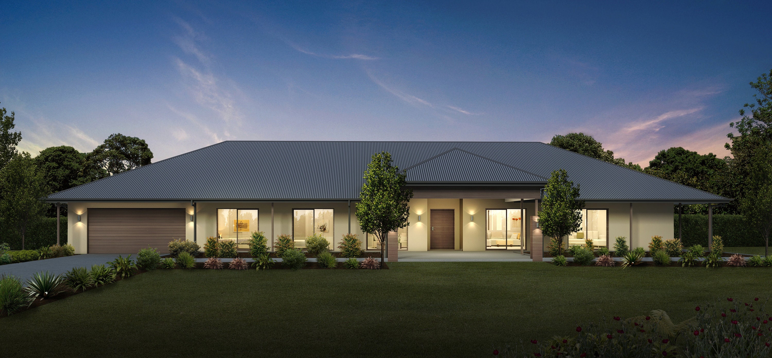 5 bedroom traditional House Design - Dimensioned floor plan & external elevation drawings only. 31.49m wide x 28.175m deep