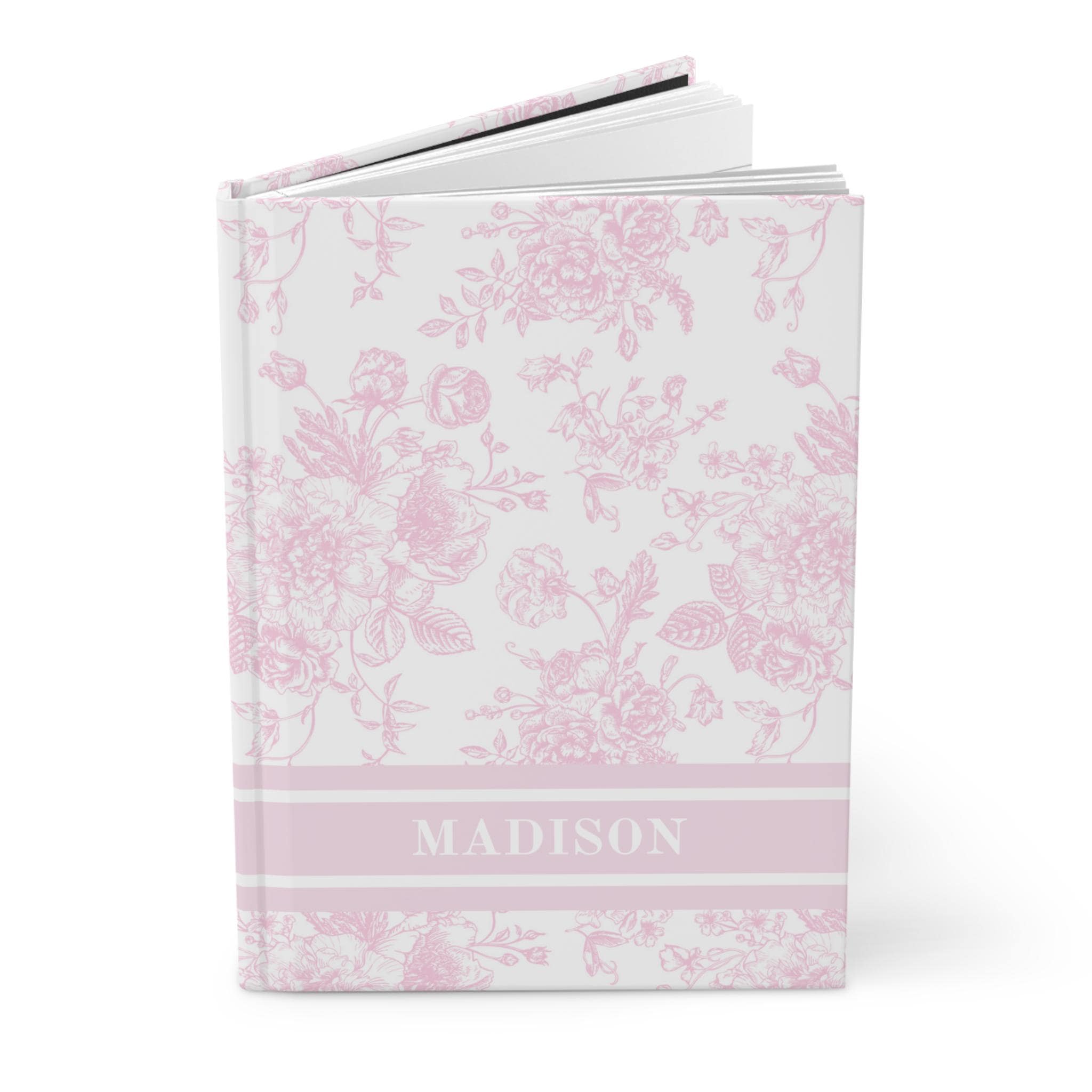 Personalized Journal, Chinoiserie Print Journal, Pink Hardcover Journal, Diary Notebook, Asian Inspired Sketchbook, Diary, Loveshack fancy