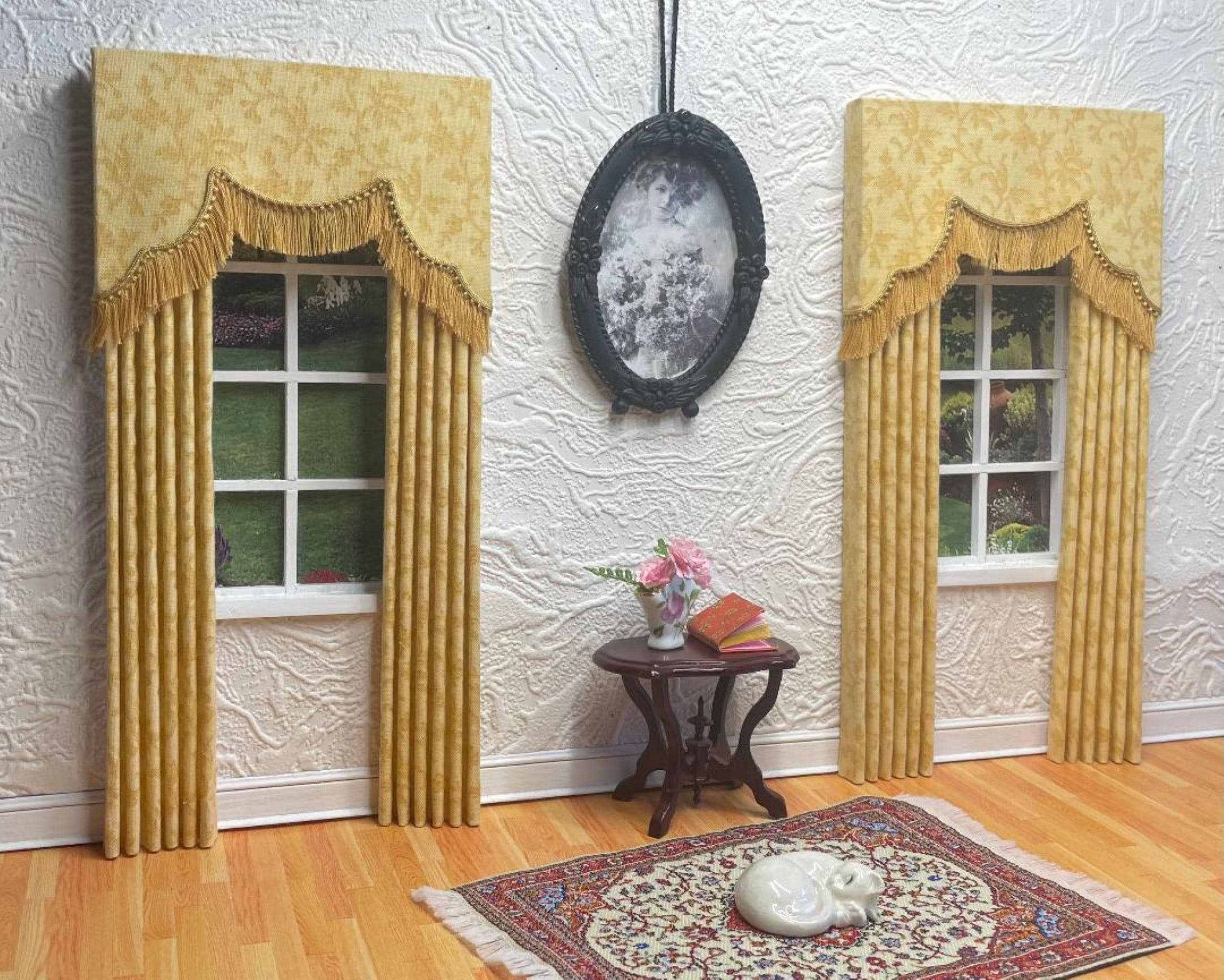 Victorian curtains - Etsy 日本
