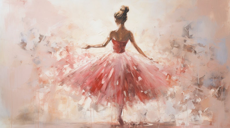 Seamless Installation Ballerina Wall Art