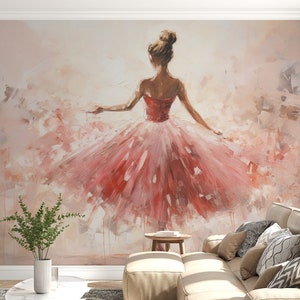 Swift Room Transformation with Ballerina Wallpaper