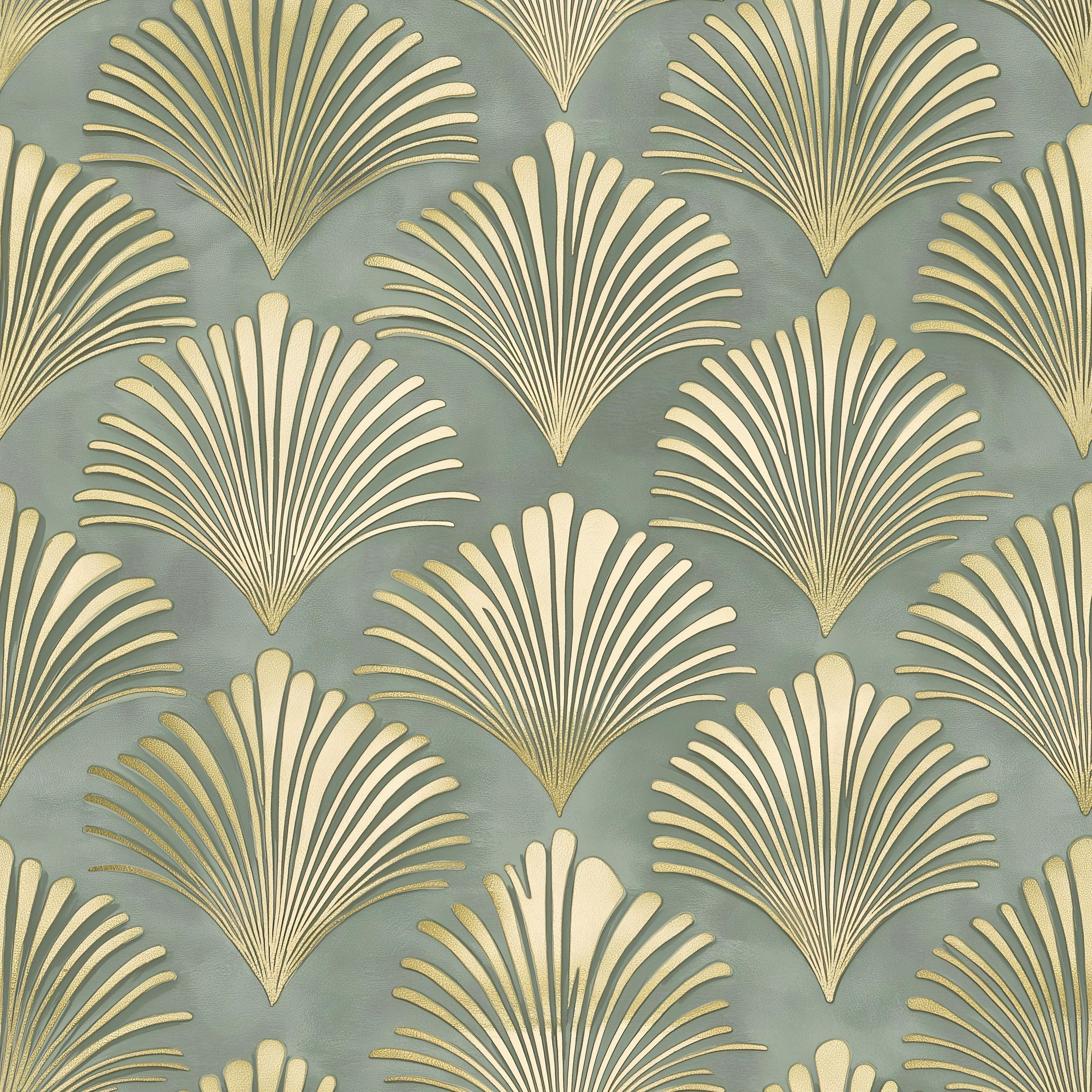 Gold Art Deco Peel and Stick Wallpaper | Removable Geometric Wall Decor ...