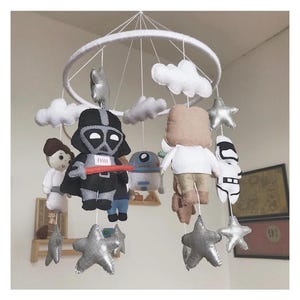 Felt mobile | baby mobiles | nursery mobiles  | darthvader mobile |crip mobiles | starwars mobiles