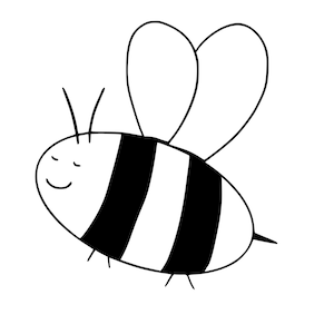 Wild Bumblebee - plotter and laser file in svg, png, dxf