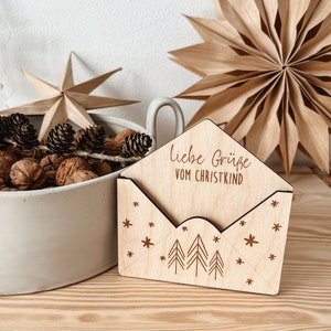 Envelope with love from Christ Child/Santa Claus - plotter and laser file in SVG, DXF, PNG