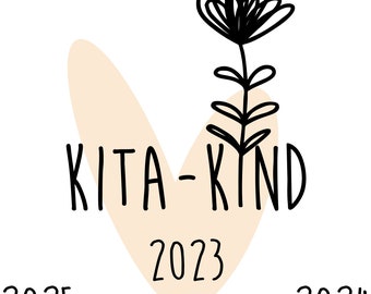 KITA Kind Blume - Plotter- und Laserdatei in svg, png, dxf