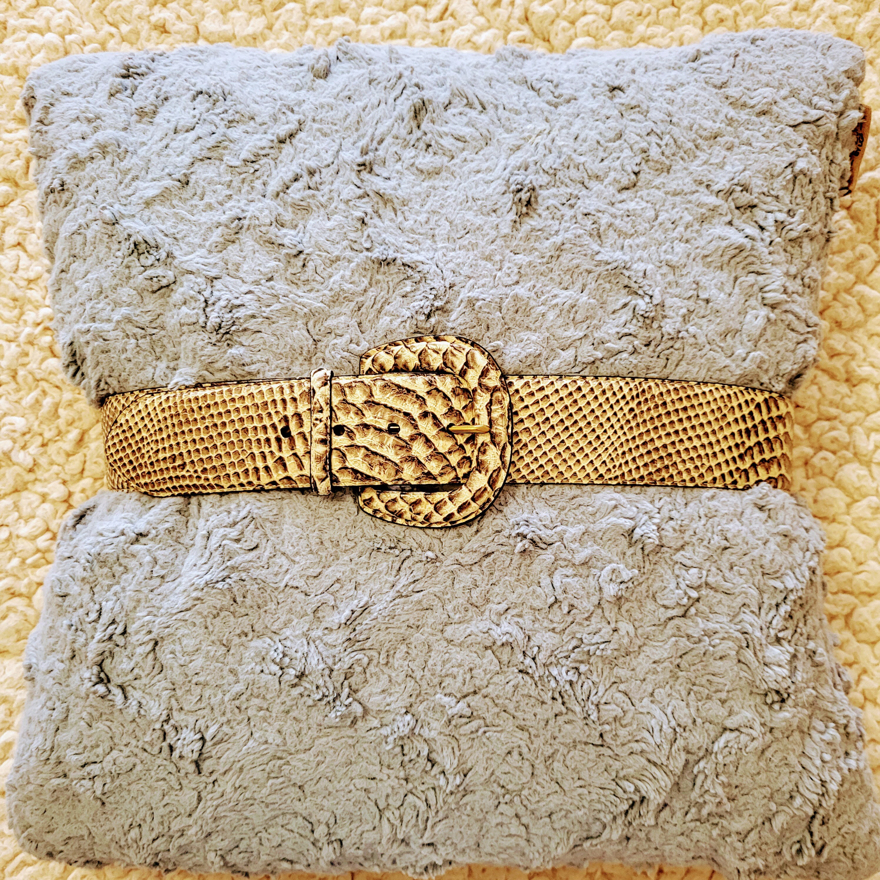 Lauren Ralph Lauren Stylish Snake Print Belt.‎ Size L. NWT. Ralph Lauren Womens Authentic Vintage 80s Python Snakeskin  main image 2