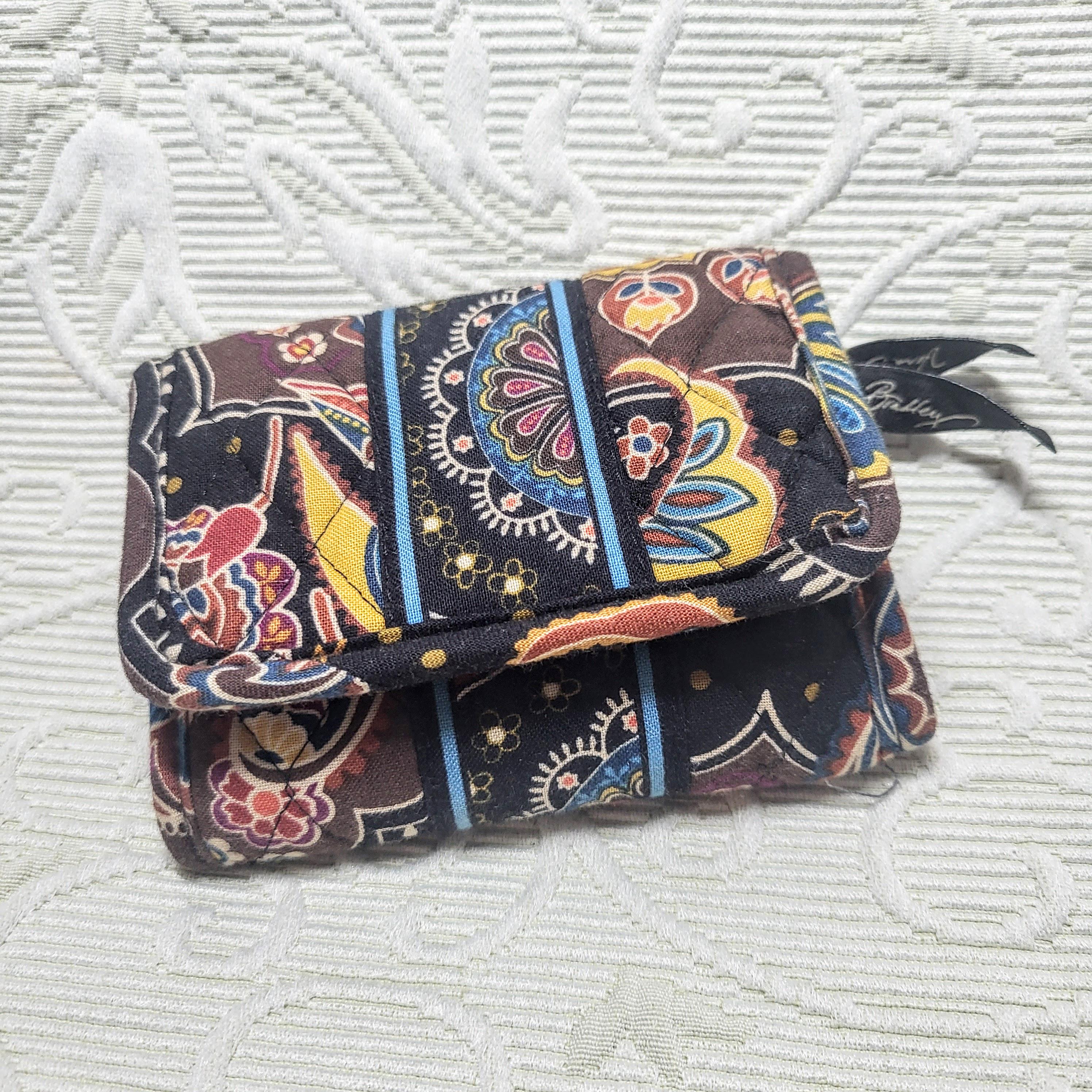 Vera Bradley Trifold Wallet: Kensington Floral Quilted Small