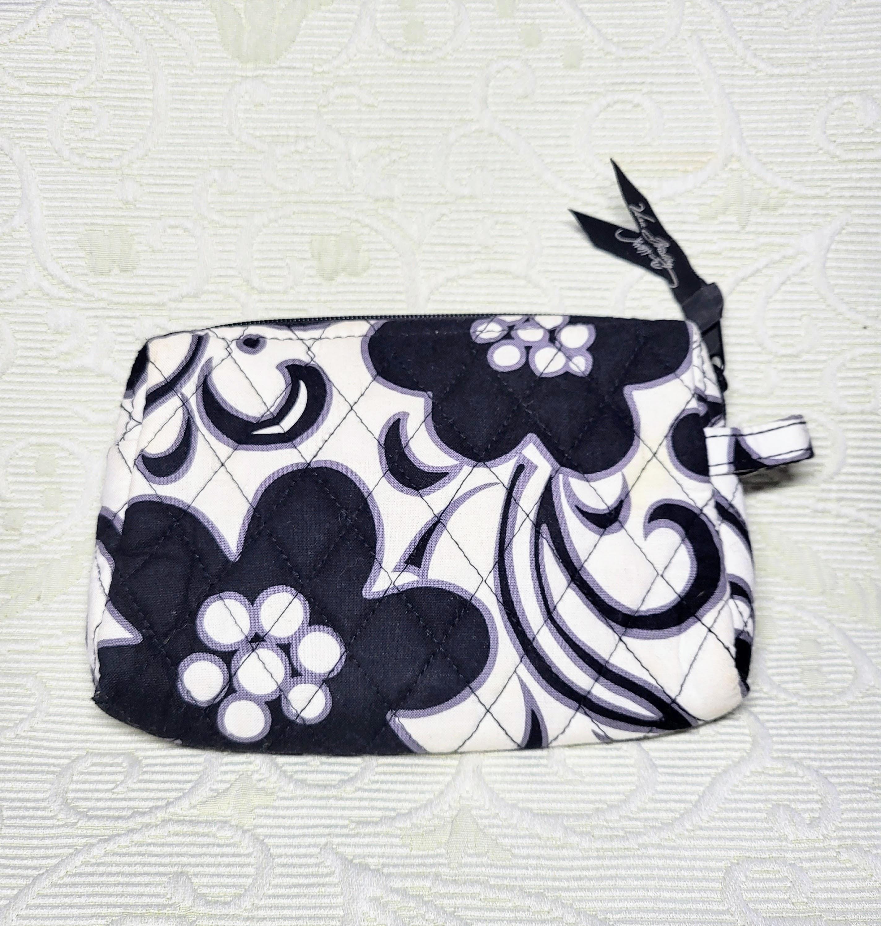 Vera Bradley mesh floral and silver, black and white, cosmetic bags Vera Bradley DELUXE TRAVEL ORGANIZER ~ Perennials Gray  main image 4