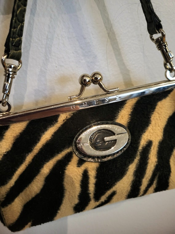 GUEES Zebra Print Mini Hand Bag/Vintage Designer … - image 7