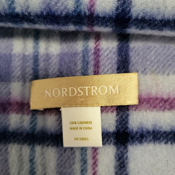 Sciarpa In Puro Cashmere Nordstrom 30x80 &ndash; Grigio Cemento/Charcoal, Nuova Senza Etichette