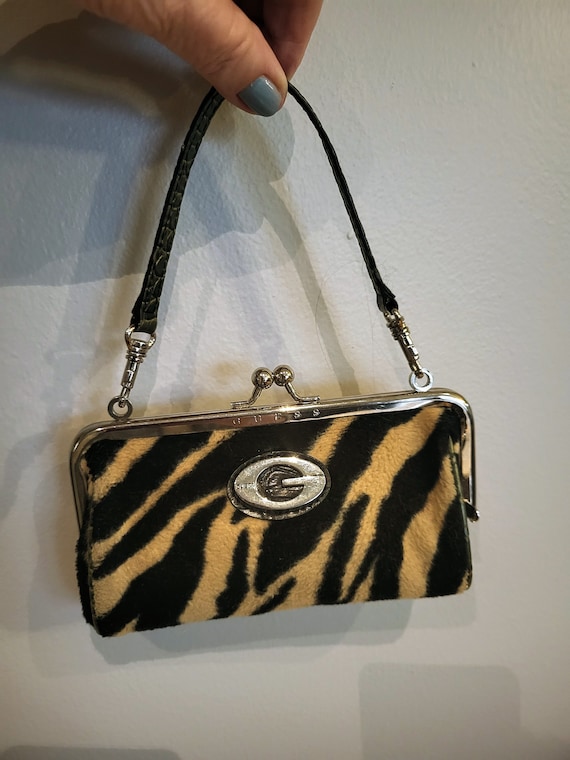 GUEES Zebra Print Mini Hand Bag/Vintage Designer … - image 2