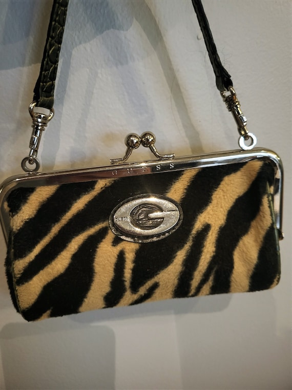 GUEES Zebra Print Mini Hand Bag/Vintage Designer … - image 4