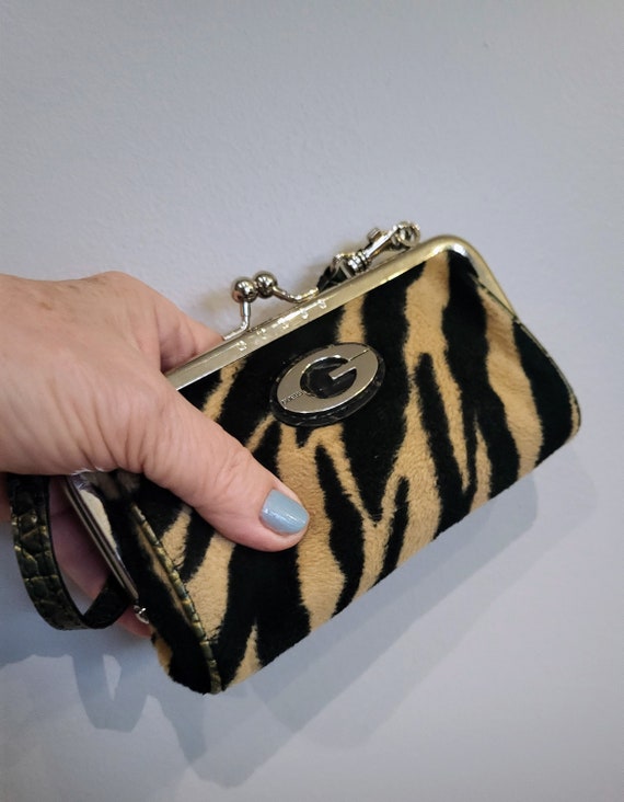 GUEES Zebra Print Mini Hand Bag/Vintage Designer … - image 3