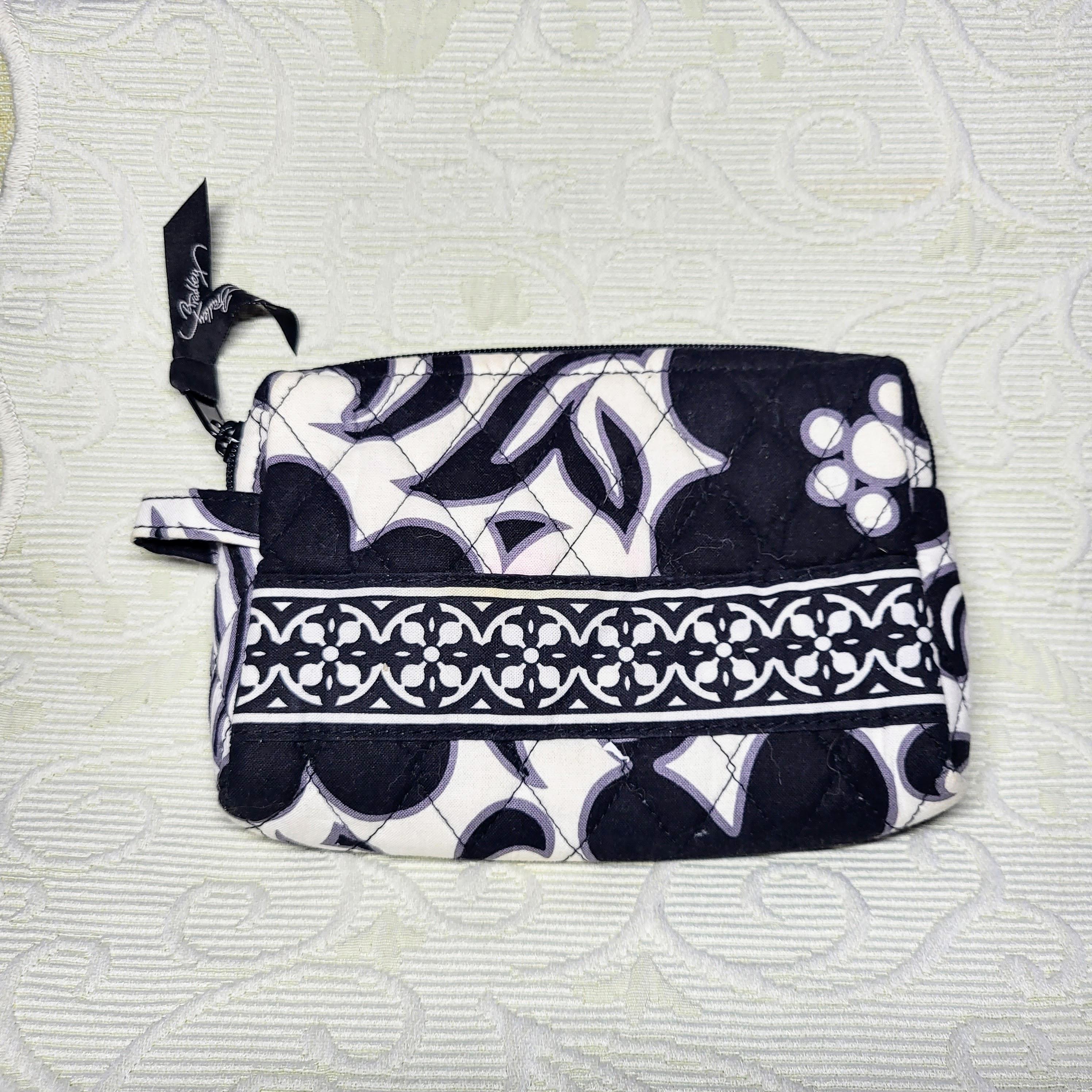 Vera Bradley mesh floral and silver, black and white, cosmetic bags Vera Bradley DELUXE TRAVEL ORGANIZER ~ Perennials Gray  main image 3