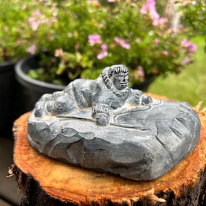Inuit Ice Fishing Carving