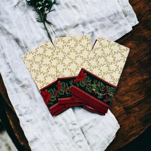 Charter Club 100% Baumwolle Weihnachtsservietten-Poinsettia-Set von 14