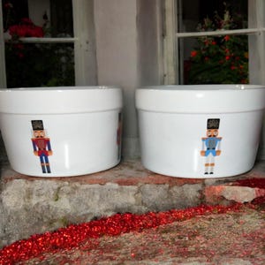 Ciroa ストーンウェア くるみ割り人形 ラメキン 2個セット