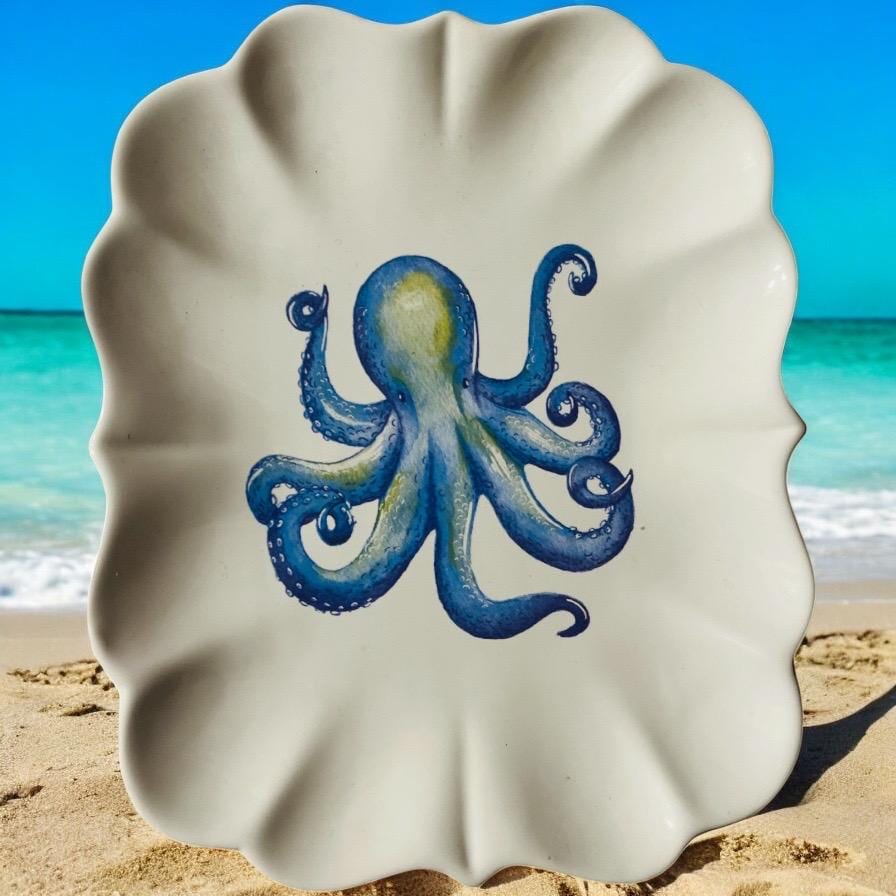 Octopus plate - Etsy België, image size:896x896