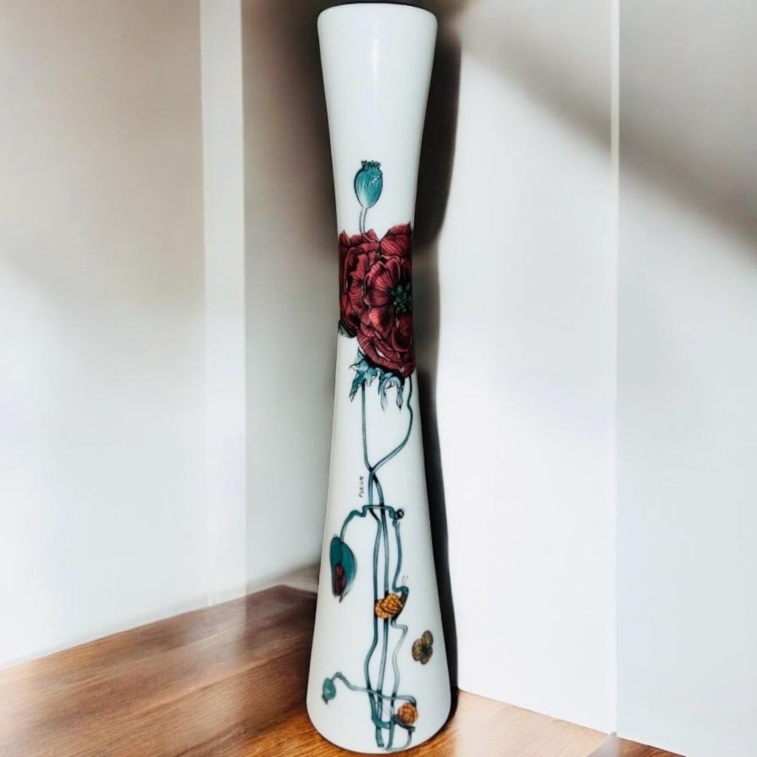 Limoges フラワーベース Limoges France Porcelain Fleur 8” Vase - Etsy