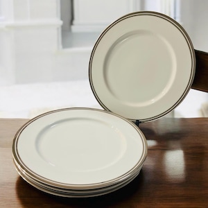 Royal Doulton 2005 Set di 4 piatti da portata in porcellana Pure Platinum da 10 3/4&quot;