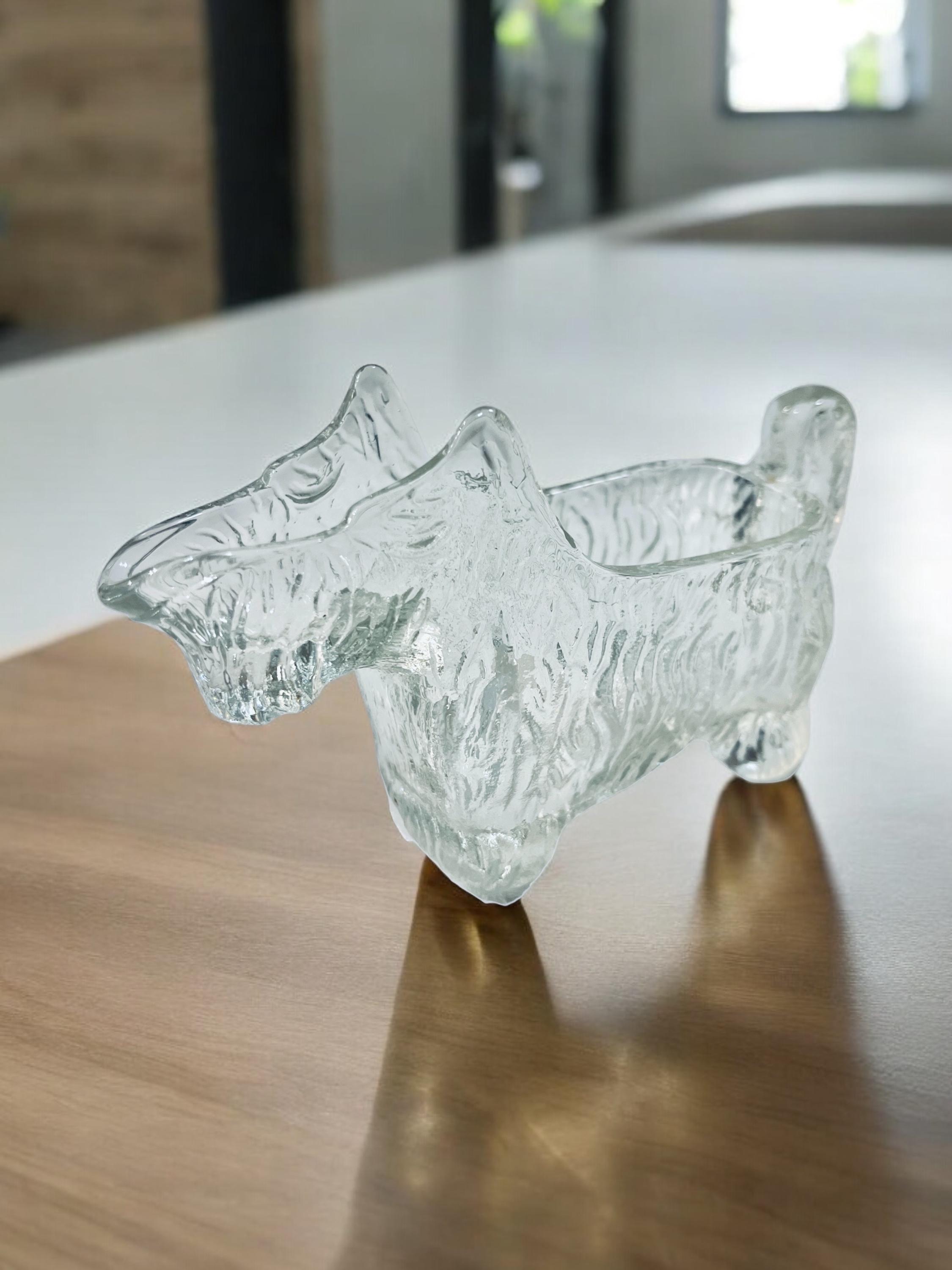 Vintage LE Smith Glass Scottie Terrier Creamer Container