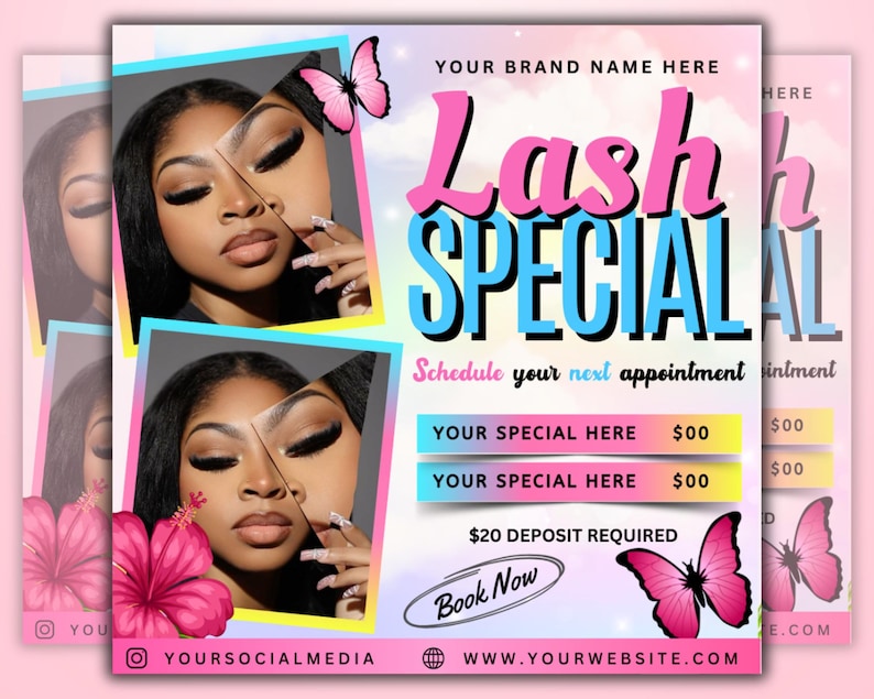 Lash Special Flyer, Lash Bookings Flyer, Lash Flyer, Prom Flyer, Lash season, Spring season, spring flyer, april flyer, april Lash, lashes flyer, lash esthetician, lash extension, lash books, Beauty, Lashes, Make up, Nails, Hair, Nail Flyer template, nail flyer, nail flyer,  nail tech, nail extension, nail esthetician, Lash special deal flyer, Lash special sale flyer