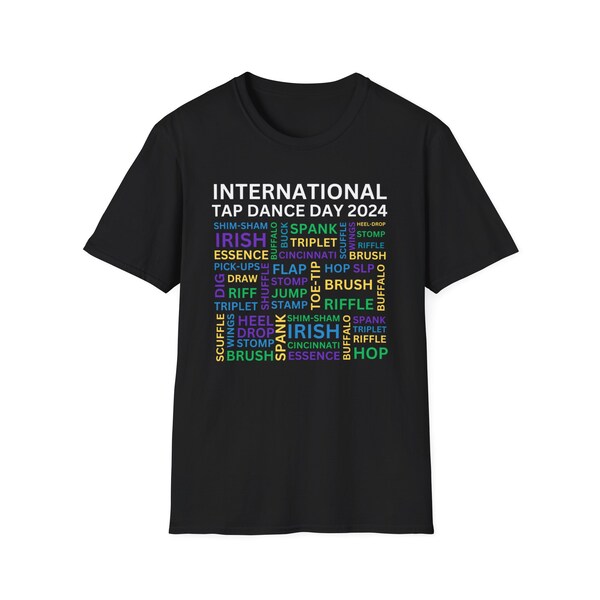 ADULT Tap Shirt, International Tap Dance Day 2024, Dance, Dance Gift, Teacher Gift, Tap Dance, Fashion, Gifts for Her, Gifts for Him