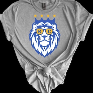 Royal KC Baseball Vintage White T-Shirt CHARLIE HUSTLE