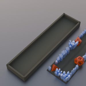Elevate your space with this unique, 3D-printable incense holder designed for tabletop gamers and fantasy lovers alike. This STL file features an intricately detailed incense holder adorned with gaming dice and mystical crystals.