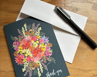 Floral Thank You Notecards (Set of 8)