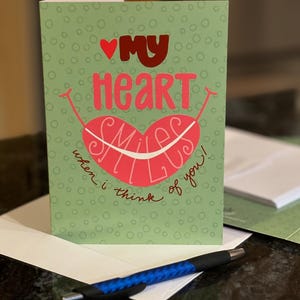 Mi corazón sonríe - Paquete de 10 tarjetas de felicitación
