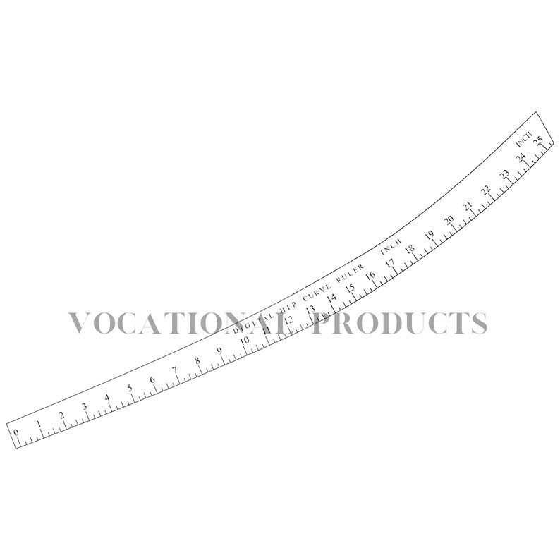 Digital French Curve Rulers; 16”, 19”, 13
